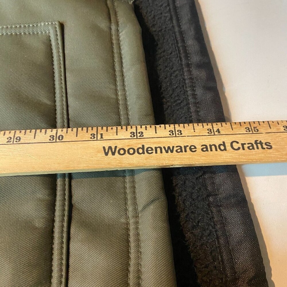 Alaskan Hardgear Men 2XLT Prudhoe Bay Vest Green Full Zip Fleece Lined Utility - Picture 9 of 10